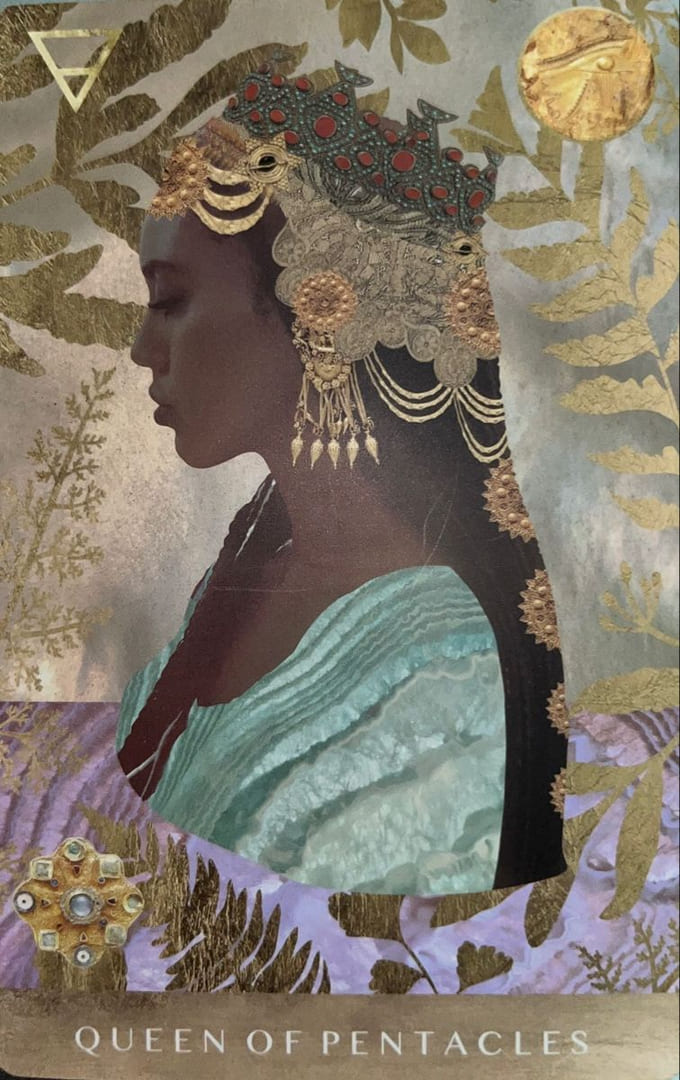 Queen of Pentacles — The Moonchild Tarot